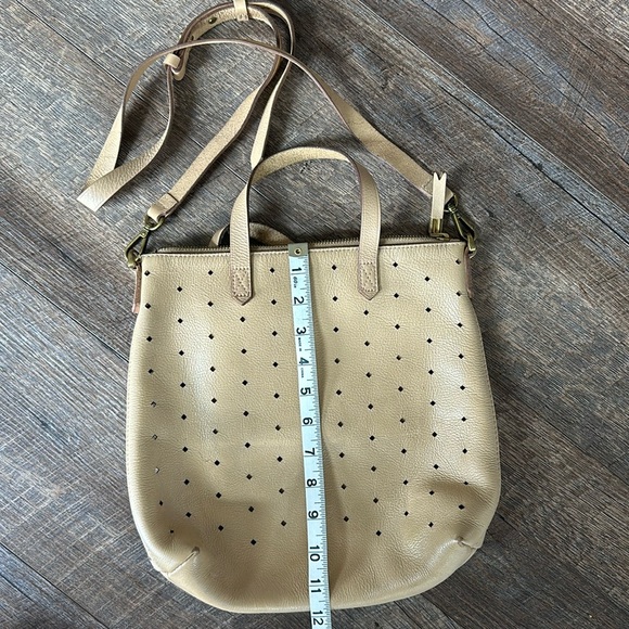 Madewell mini Transport perforated Beige Leather Crossbody bag - Picture 4 of 16